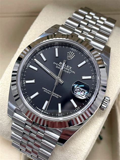 rolex datejust 41 black jubilee